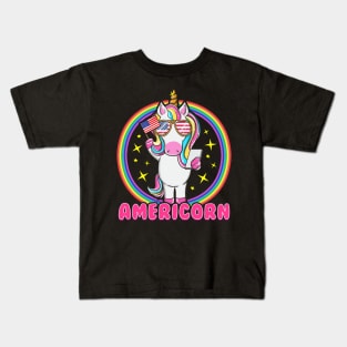 Funny Americorn T-shirt Kids T-Shirt